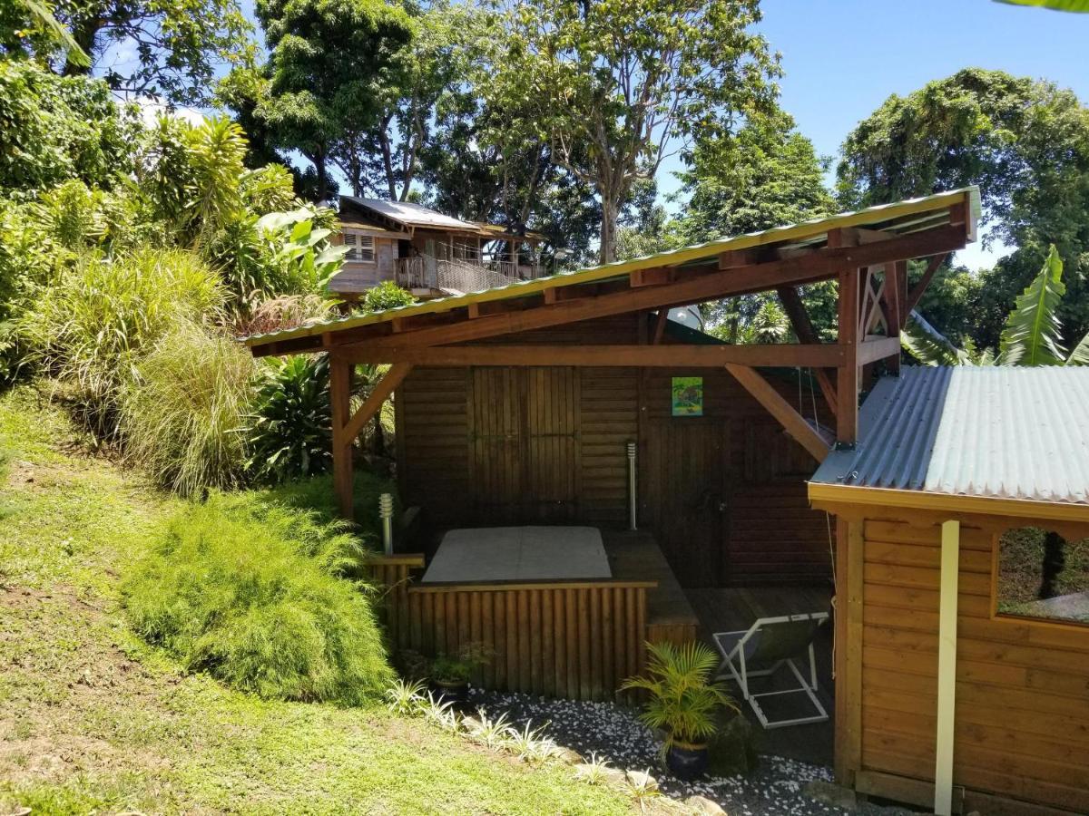 Les Bananes Vertes Ecolodges Saint-Claude Luaran gambar
