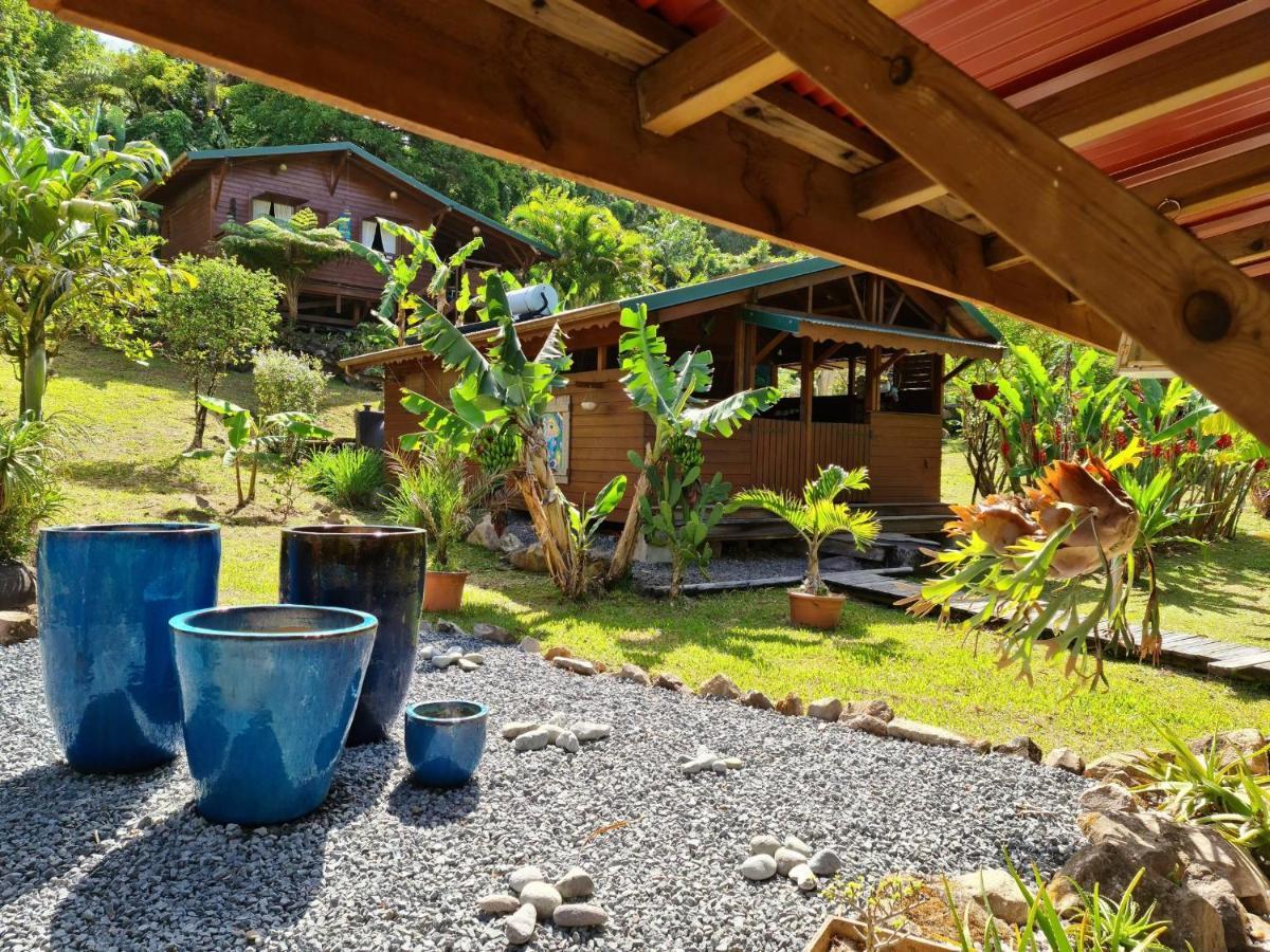 Les Bananes Vertes Ecolodges Saint-Claude Luaran gambar