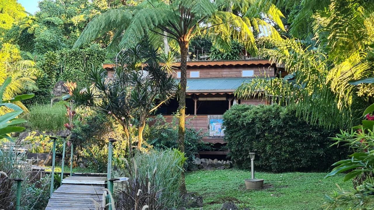 Les Bananes Vertes Ecolodges Saint-Claude Luaran gambar